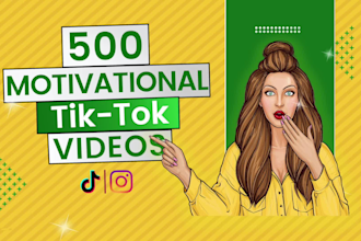 provide you motivational tiktok videos in bulk