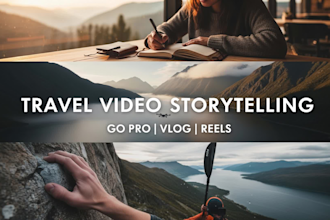 edit your travel vlogs, drone, and gopro videos into a compelling story