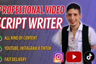 write a video script for youtube instagram or tiktok