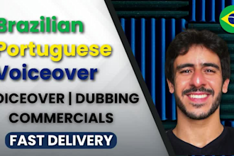 provide brazilian portuguese voiceover for you