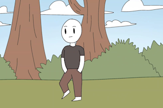 make frame by frame 2d cartoon animation video