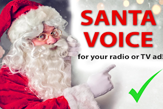 record a santa voice over for christmas