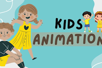 create stunning 2d 3d animation for kids, nursery rhymes,