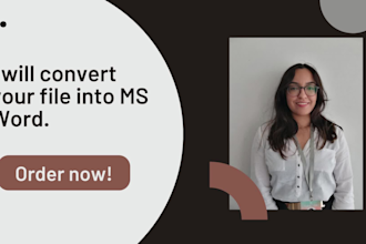 retype your file into ms word