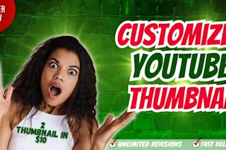 design fast viral clickbait youtube thumbnail