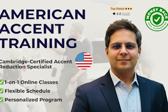 teach you american or british accent with guaranteed results in record time