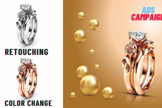 do jewelry photo retouching and product image edit in photoshop