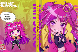 draw anime art, anime character or fanart for you