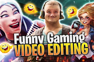 do funny gaming video editing for youtube channel