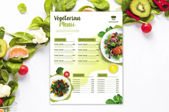do an amazing menu design, food menu, restaurant menu design