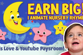 do kids learning and nursery rhymes videos for your channel and earn passive