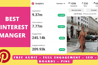 be your pinterest marketing manager and design pins, boards