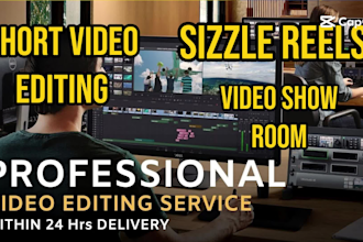 edit stunning showreels, speaker reels, sizzle reels, highlight videos for you