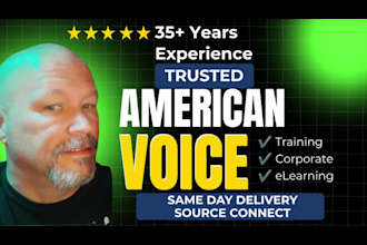 record corporate narration, explainer, or elearning voice over