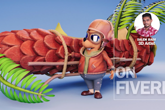 do professional 3d character rigging and animation