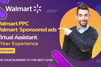 manage your walmart ppc,walmart sponsored ads,walmart virtual assistant,walma va