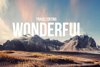 cinematically edit your travel videos, vlog and vacation
