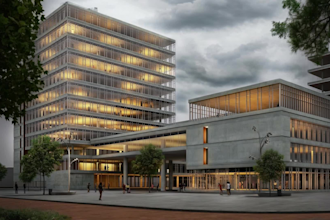 do exterior design 3d architectural rendering of house commercial and warehouse
