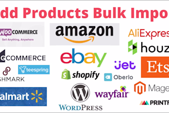 add products list amazon shopify ebay wordpress walmart magento poshmark