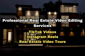 create and edit real estate instagram reels or tiktok videos