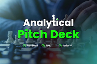 make a pitch deck for a startup pre seed and seed fund