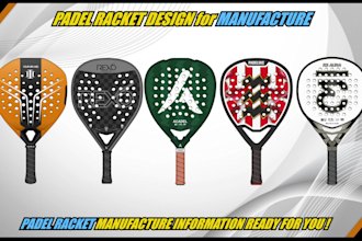 make padel racket design for you