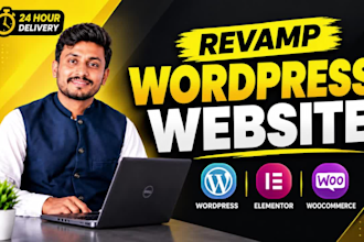 revamp wordpress website, do wordpress website design and development