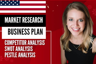 do a market research, competitor analysis for a startup as business plan writer