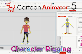 rig and animate your character in cartoon animator 5