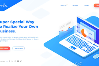 do banner design, hero image for your website