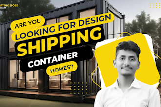 design shipping container homes, shops, restaurants, cafes, and blueprint set