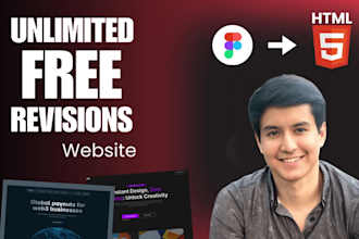 convert figma to HTML CSS responsive website, react, framer