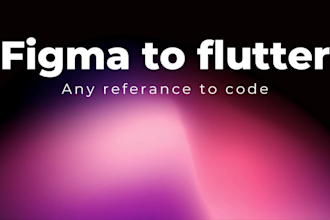 design or convert figma to flutter app