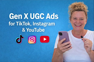 create authentic genx ugc ads for tiktok, instagram and youtube