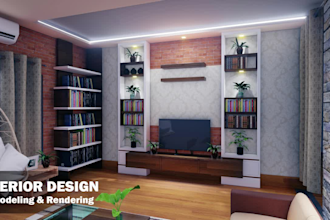 do interior design and rendering