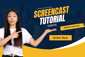 make  and edit   screencast and explainer video for your web and app