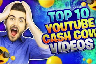 do top 10 cash cow youtube  shorts, podcast and faceless videos