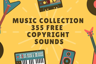give you music collection of 355 sounds for youtube vlog