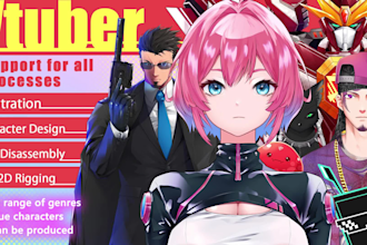 produce high quality vtuber art and rigging