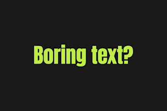 create kinetic typography and custom text animations