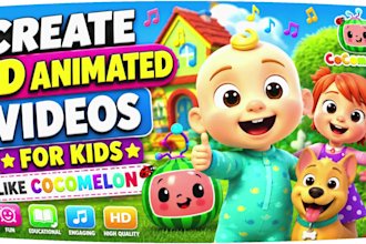 create 3d animated videos for kids like cocomelon