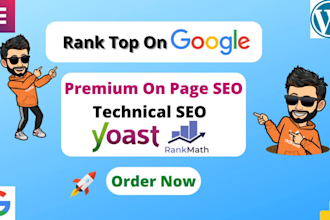 do wordpress on page SEO and technical optimization by yoast