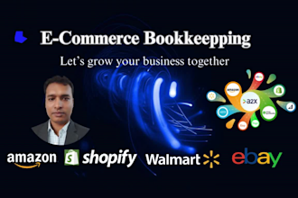 do e commerce bookkeeping including amazon shopify walmart ebay in qbo, xero