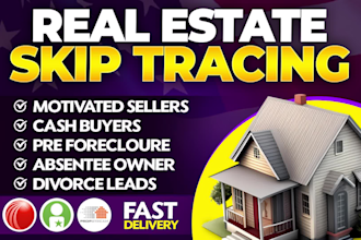 skip tracing for real estate skip tracing,llclead generation