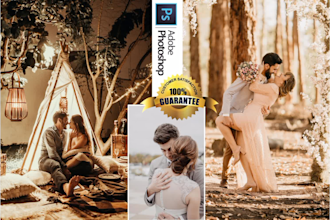 do wedding photo editing in photoshop professionally