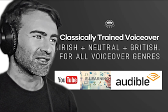 record a neutral english male voiceover for elearning