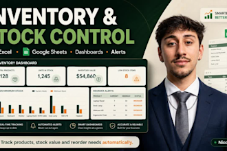 build an inventory and stock control spreadsheet