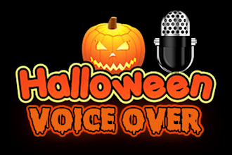 record professional scary spooky halloween voice over