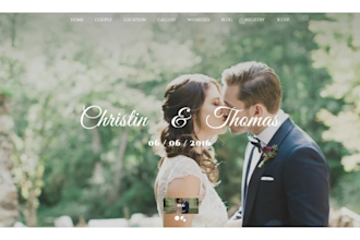 create a personalized wedding website for you