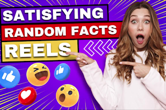 create random facts reels with satisfying video backgrounds for instagram shorts